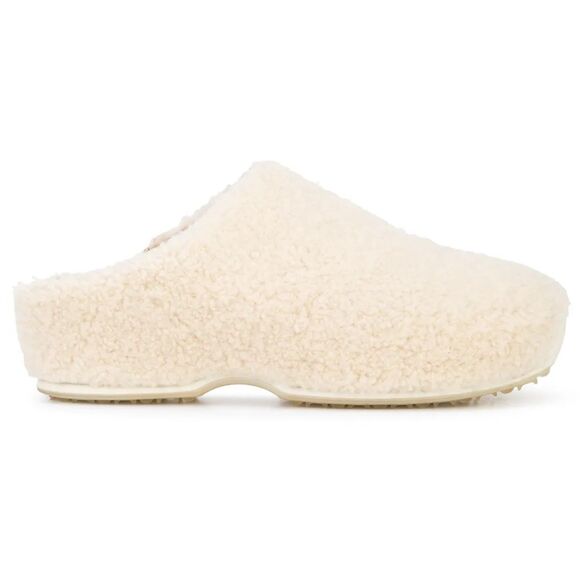 Nearly NEW Rosetta Getty shearling mules, cream Sz 38, $550 - Picture 1 of 6